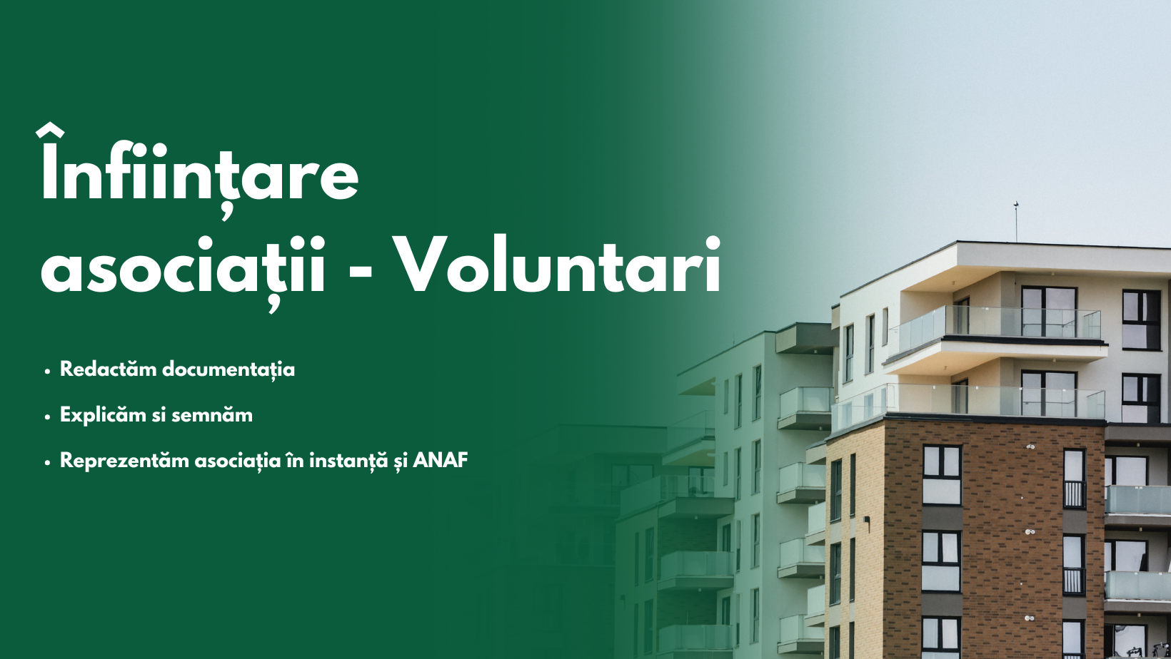 Infiintare asociatii de proprietari